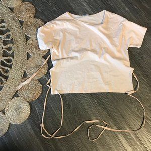Zara Pink T-shirt w/ Cut out back